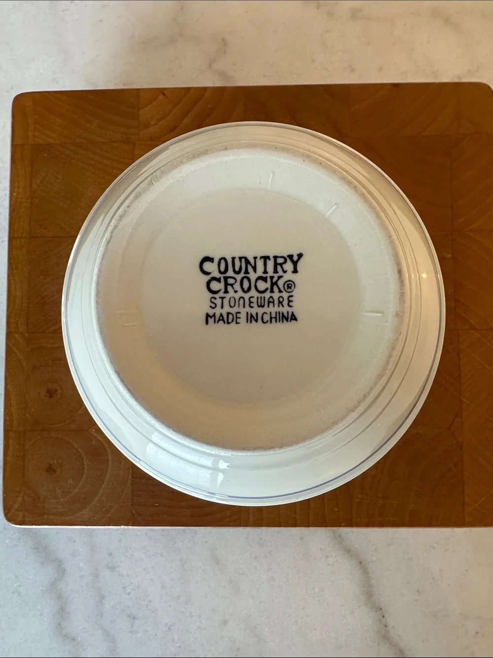 Country Crock cereal bowl